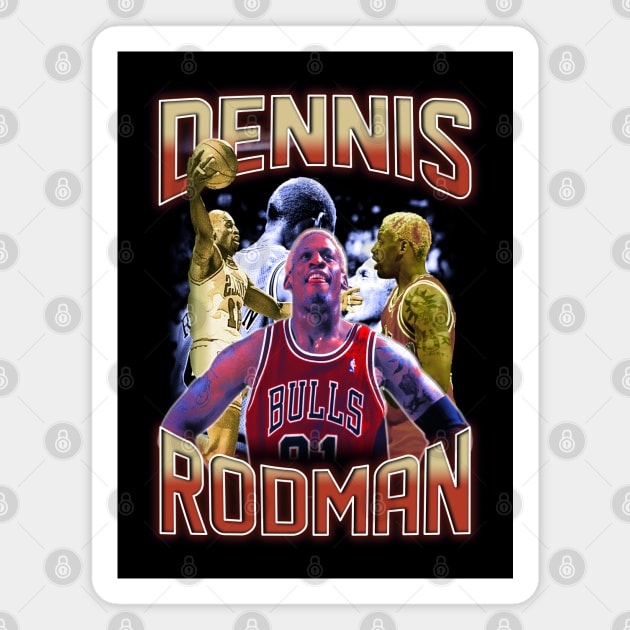 Dennis Rodman Bootleg Magnet by Bootlegheavens